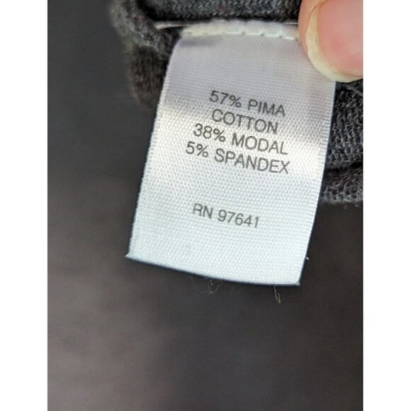 Pure J.Jill Pima Cotton Hooded Cardigan Open Front Draped Sweater - Picture 7 of 8